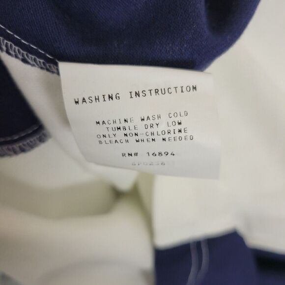 Stagehands Union NYC Polo Shirt Men's Large White Navy New York USA Made - Picture 10 of 11